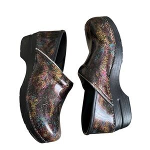 Dansko Women's Leather Clogs Professional Nursing Comfort Slip On Shoes Size 9